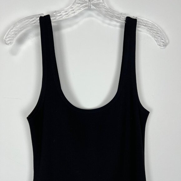 Revolve BLQ Womens Black Tank Dress Sleeveless Bodycon Sheath Scoop Neck size L - Picture 2 of 9
